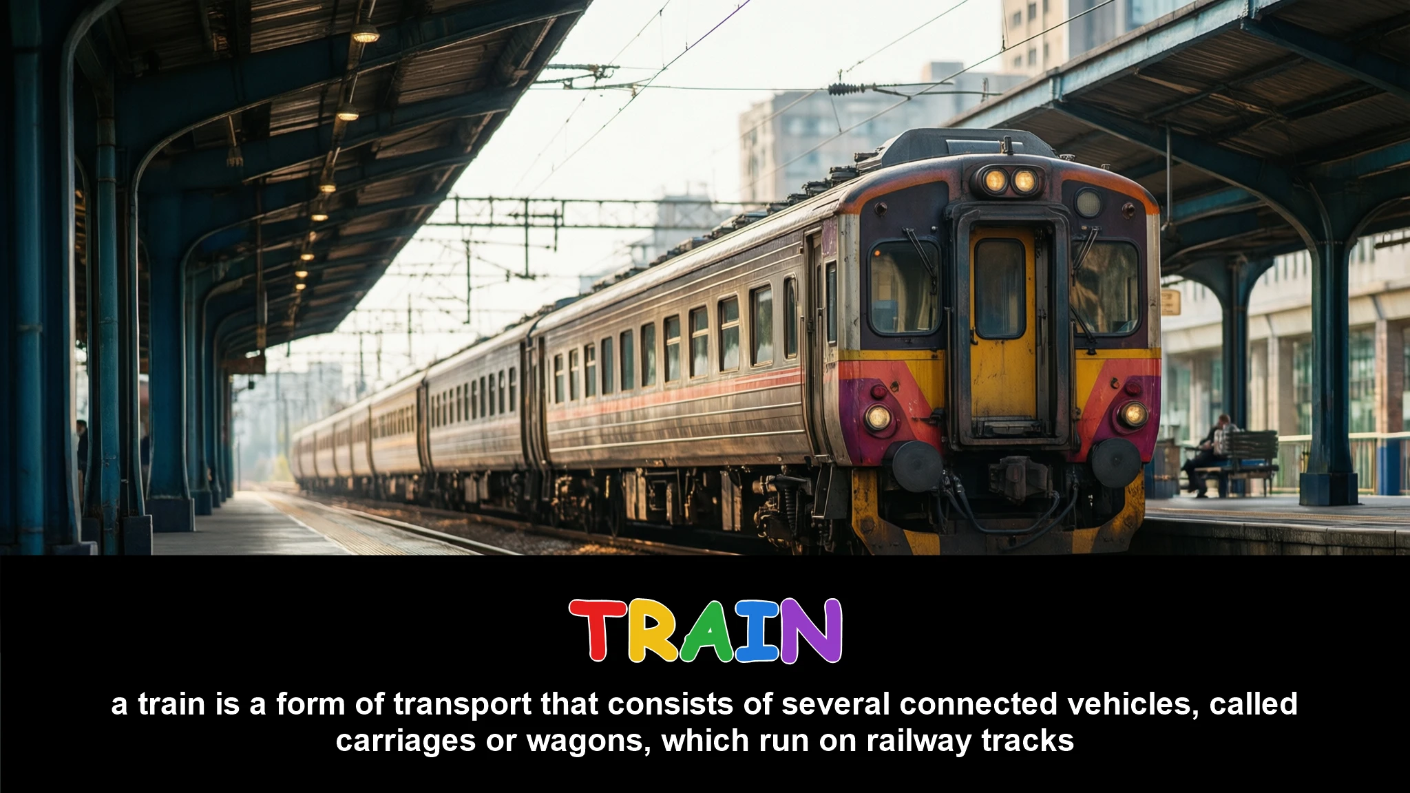 English Illustration for train